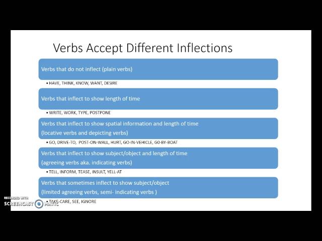 #15 Types of ASL Verbs