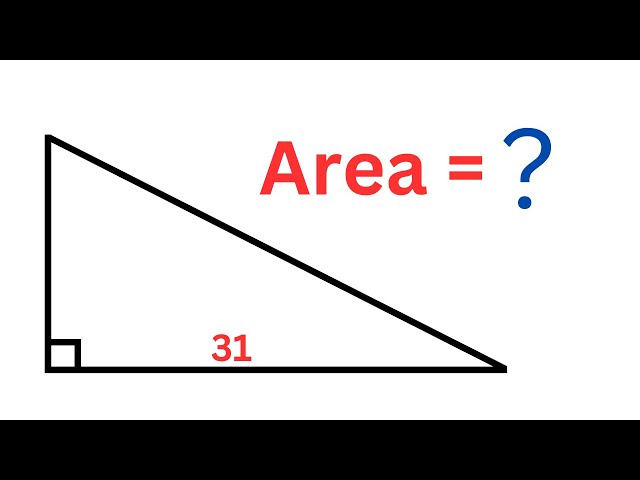 How to Solve this Tricky Geometry Problem Quickly | Can you Find Area | Math Olympiad Geometry
