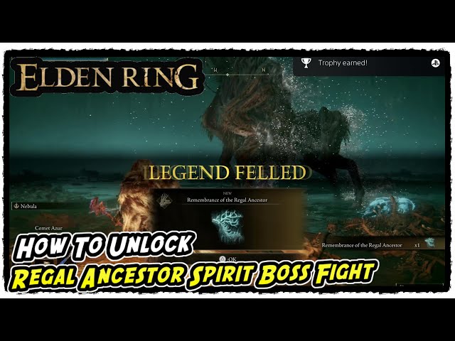 How to Unlock the Regal Ancestor Spirit Boss Fight in Elden Ring All 6 Flames to Light Siofra River