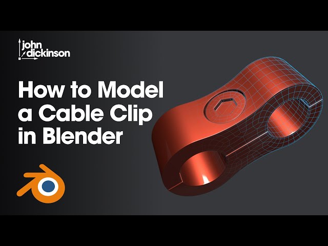 How to Model a Cable Clip in Blender