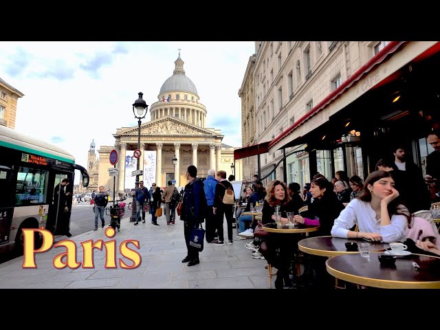 Paris, France 🇫🇷 - Paris 2024 walking tour in Quartier Latin | Partis 4K HDR | Paris printemps 2024