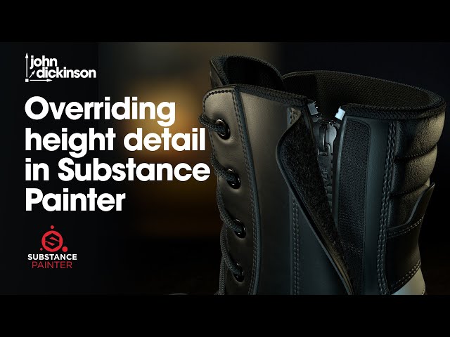 Overriding Height Detail in Substance Painter