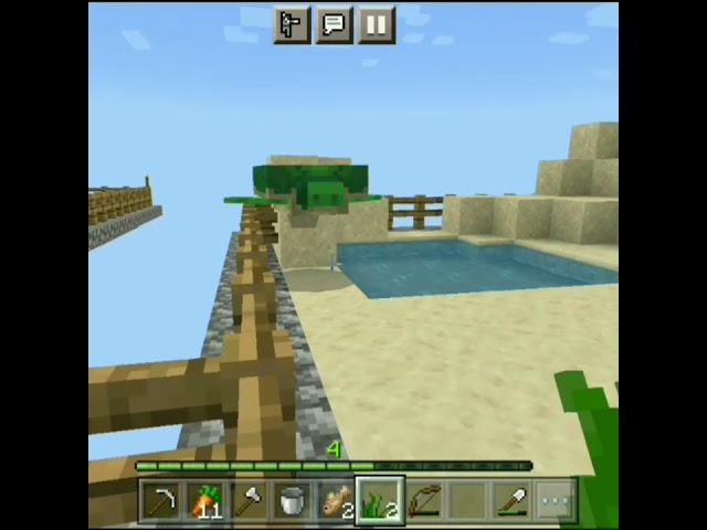 Turtle ke saath masti in Minecraft One block short