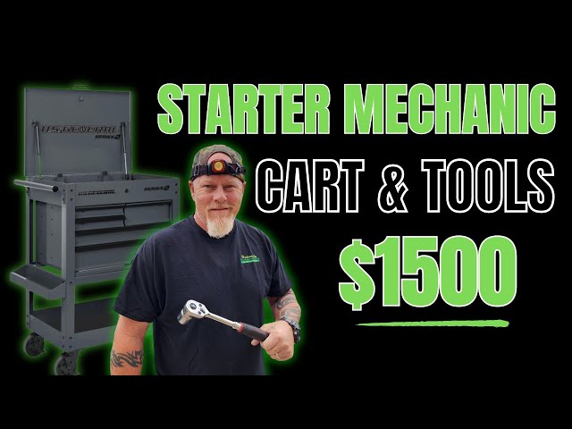 Beginner Tool Cart and Tools for a Mechanic