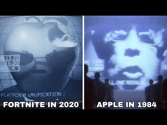 Fortnite 1984 Apple Parody Video & Original Apple Trailer