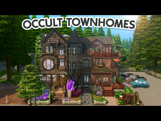 Occult Townhomes 🧹🦇 🐺 // The Sims 4 Speed Build