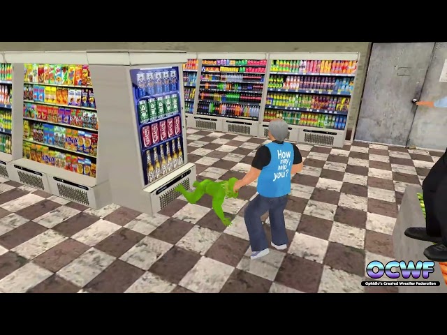 OCWF S0616  Kermit the Frog VS The Greeter (Supermarket Arena)