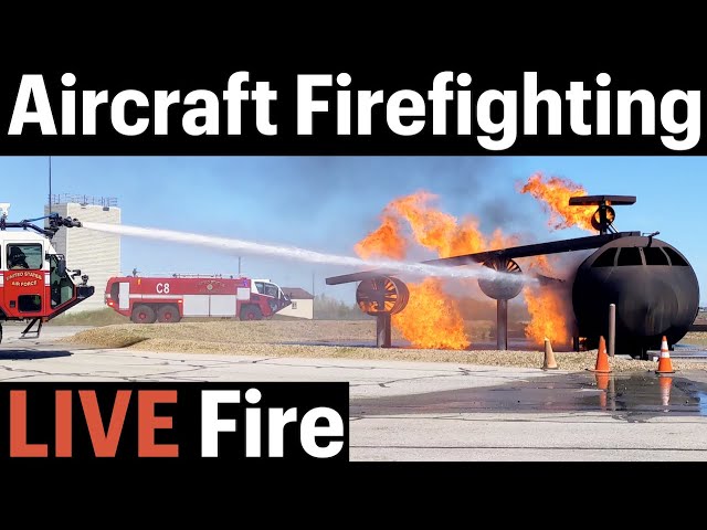 Aircraft Rescue Firefighting Crash Simulator (Live Fire!) | U.S. Air Force