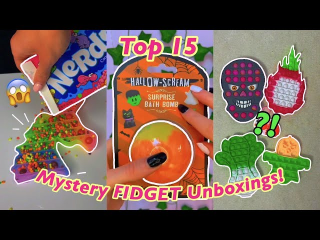 [ASMR] TOP 15 MYSTERY *FIDGET* UNBOXINGS!!😍✨*INSANE TINGLES!*🤤TikTok Compilation | Rhia Official♡