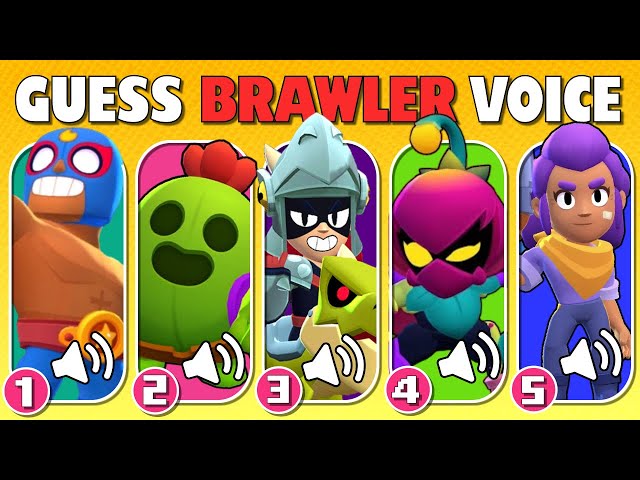 Guess The Brawler by Voice and Unlock Sound | Part 1 ✅ | Brawl Stars Quiz