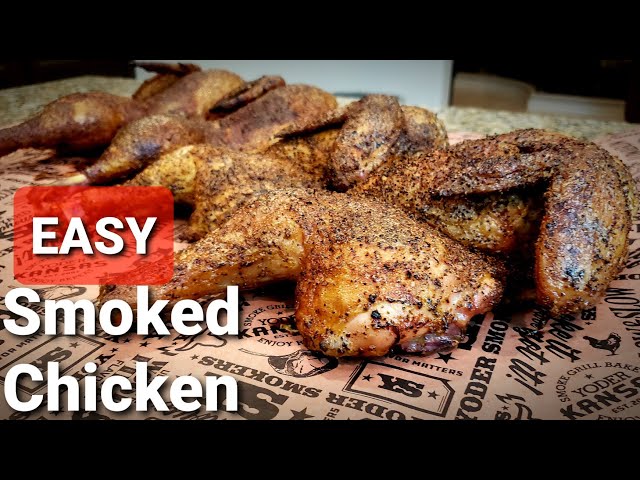 Texas Smoked Chicken Recipe - Crispy Skin Smoked Chicken Easy