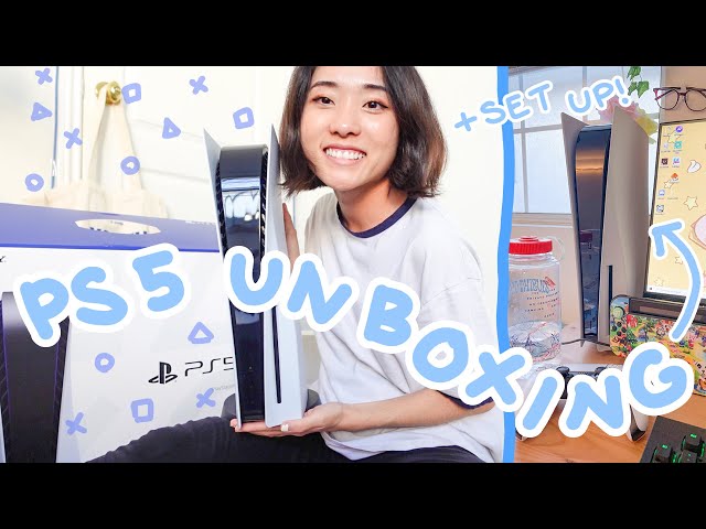 PS5 unboxing & gaming desk set up tour! 🎮 | @imAnnaMolly