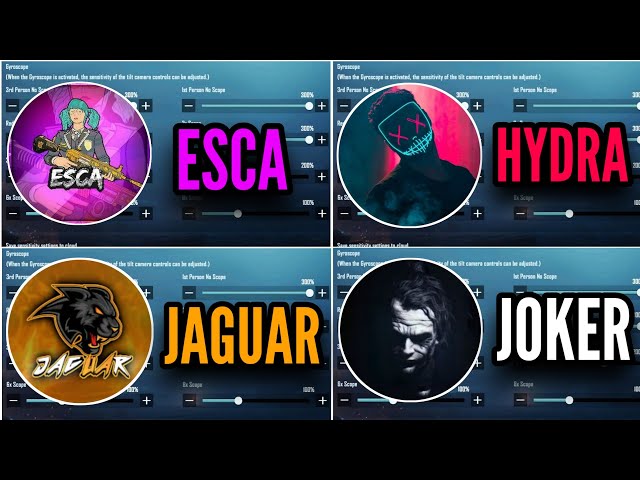 l PLAYED WITH YOUTUBERS CONTROL AND SENSITIVITY || Joker Fox || Esca || Jaguar || Hydra Danger! PUBG