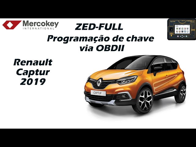 Programação de cartão keyless Renault Captur 2019