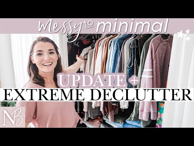 MESSY TO MINIMAL Clothing Cleanout 2020 | Minimalism Update + EXTREME DECLUTTER #WITHME #Stayhome