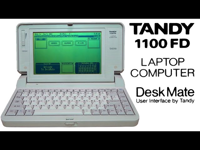 The Ultimate Notebook PC of 1989 - Tandy 1100FD