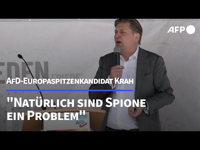 AfD-Europakandidat Krah: "Natürlich sind Spione ein Problem" | AFP
