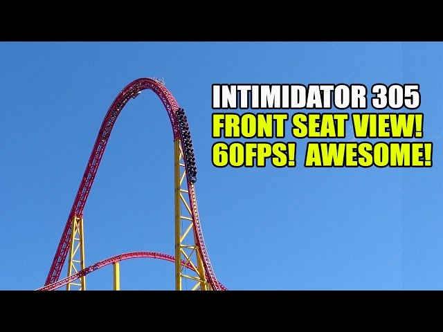 Intimidator 305 Front Seat Roller Coaster POV 60FPS Kings Dominion