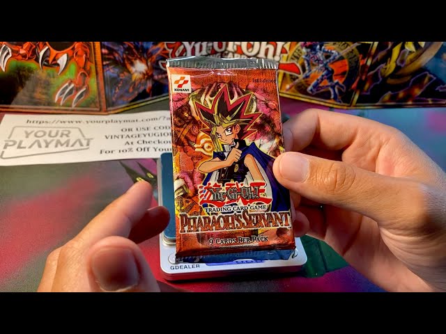 OPENING A HEAVY 1st Edition Pharaoh's Servant Pack; Classic Yugioh!