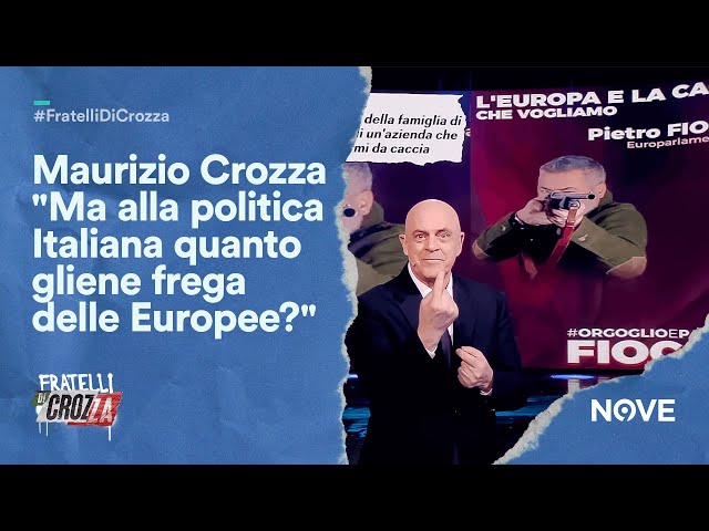 Maurizio Crozza "Ma alla politica Italiana quanto gliene frega delle Europee?" | Fratelli di Crozza