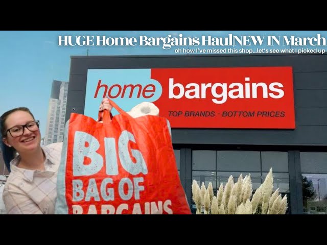 HUGE Home Bargains Haul|NEW IN March