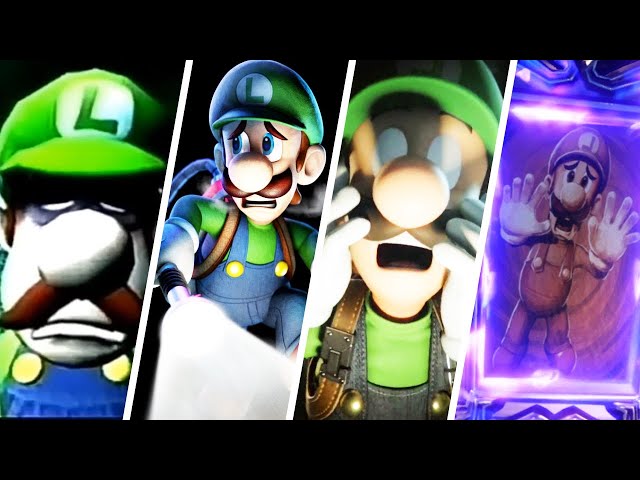 Evolution of Luigi's Mansion Deaths & Game Over Screens (2001-2021)