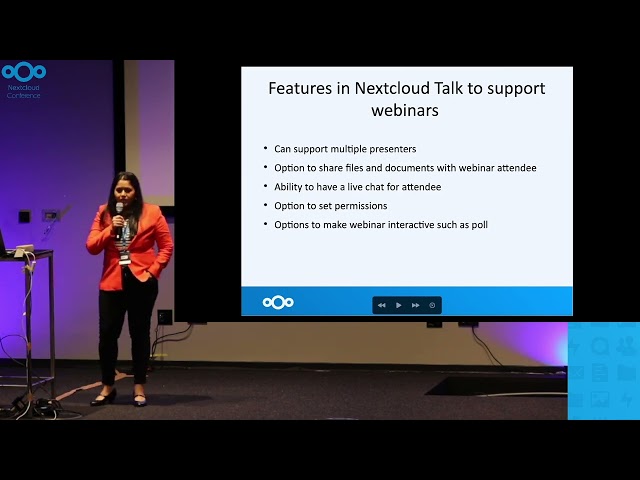 Nextcloud for hosting webinars | Nextcloud Conference 2022