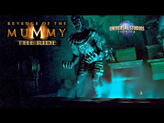 2024 Revenge of the Mummy Roller Coaster On Ride 4K POV Universal Studios Florida Orlando