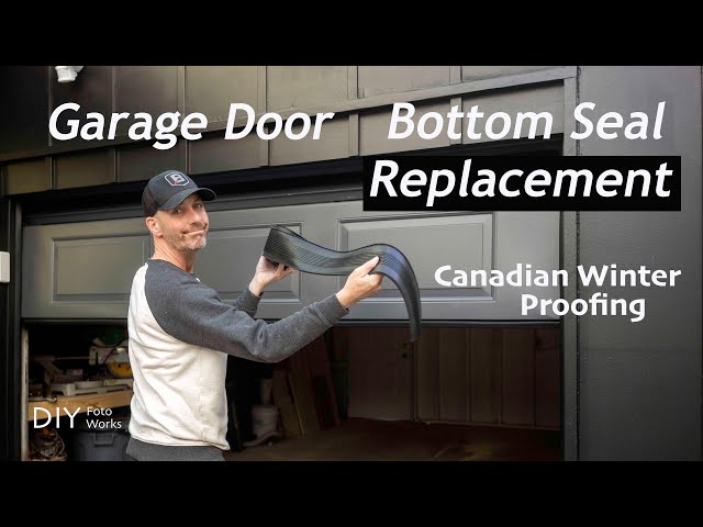 Replacing Garage Door Bottom Seal I DIY I 4K