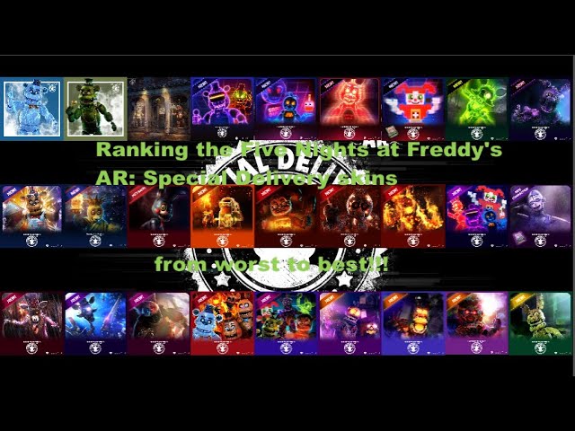 Ranking the Five Nights at Freddy's AR: Special Delivery skins (up to Catrina Toy Chica)