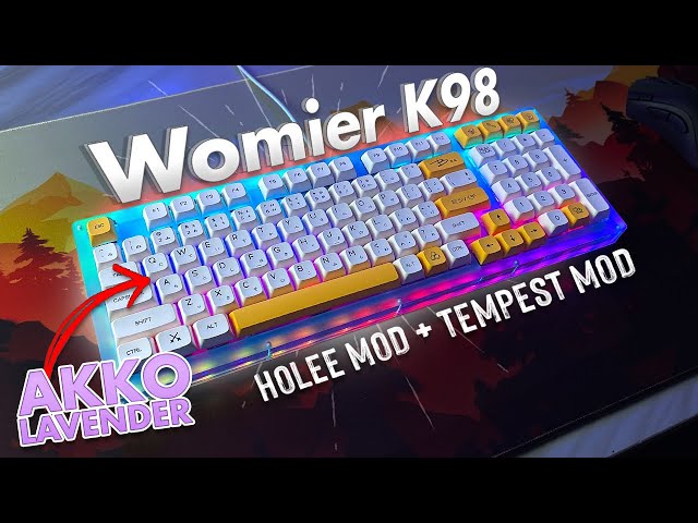 Womier K98 + Akko Switches + Modded Stabilizers | Unboxing, Review, and Sound Test
