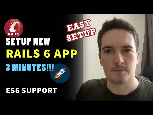 How to Setup a RAILS 6 APP in 3 minutes - RUBY ON RAILS TUTORIAL