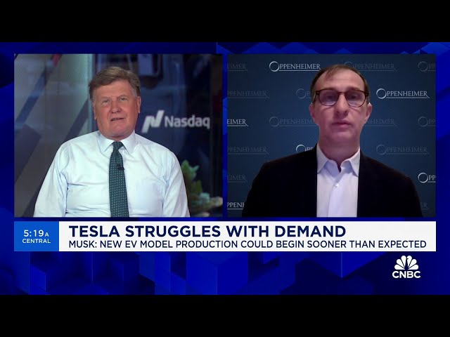 Tesla's as much a story stock as it is a reality stock at this point, says Oppenheimer's Colin Rusch