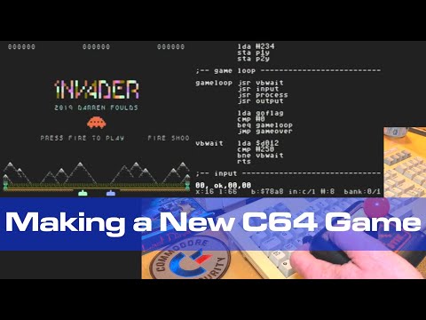 Making a New Commodore 64 Game: 1nvader