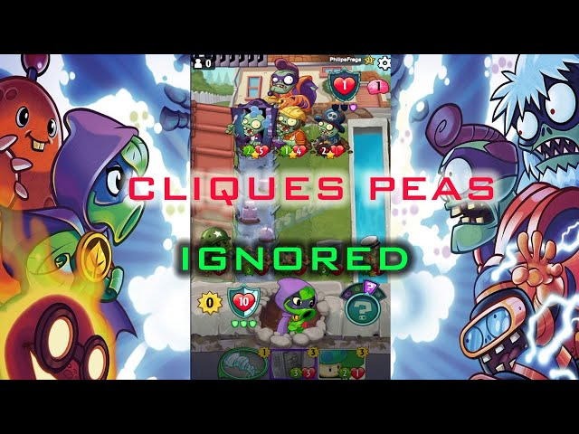 Instant Regret for ignoring Clique Peas PVZ Heroes
