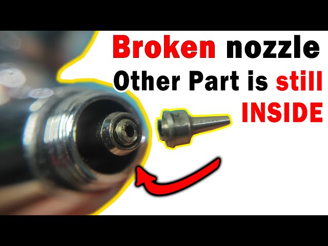 How To Remove a Broken Nozzle Part inside the airbrush | A Simple Trick