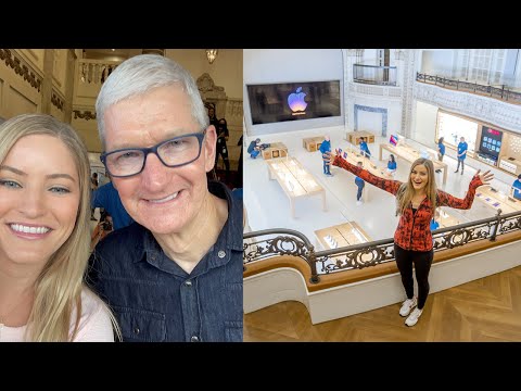 Grand Opening Apple Store Tower Theater with Tim Cook! 📍 Los Angeles, CA