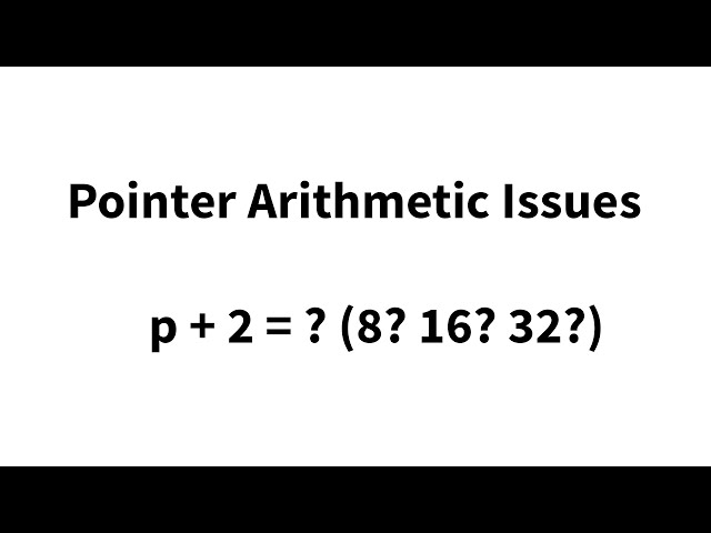 Problems with pointer arithmetic (C)