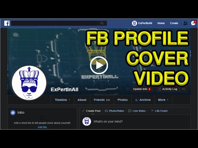 Tutorial How to add custom Facebook cover video on your on Profile