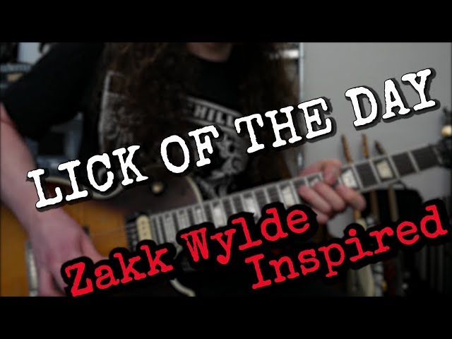 Zakk Wylde Inspired | LICK OF THE DAY | Guitar Lesson
