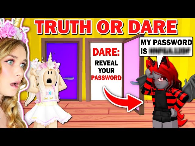 EXTREME TRUTH Or DARE *MOODY LEAKS PASSWORD* In Adopt Me! (Roblox)
