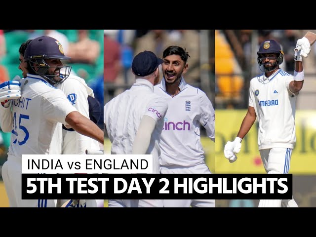 India vs England 5th Test Day 2 Highlights | Ind vs Eng 5th Test Day 2 Highlights 2024