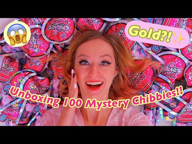 UNBOXING 100 MYSTERY SURPRISE CHIBIES TOYS!!😱🥺✨*WE FOUND A RARE GOLD?!*🤭(EXTREME ASMR!)😍