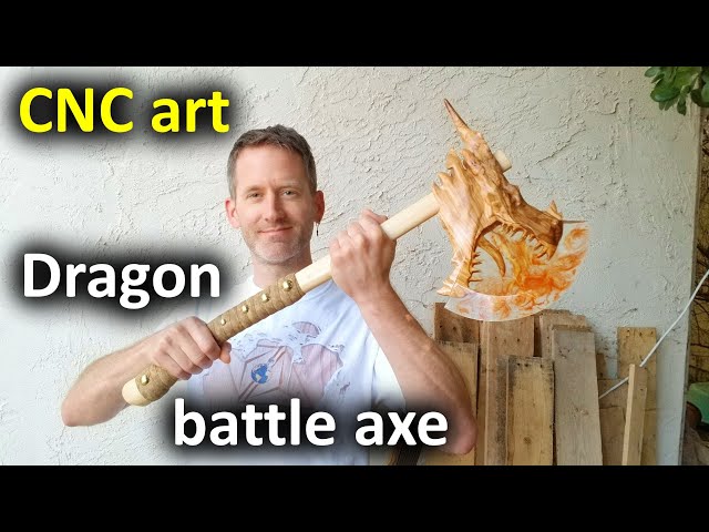 Fire-breathing dragon axe - with the Shapeoko