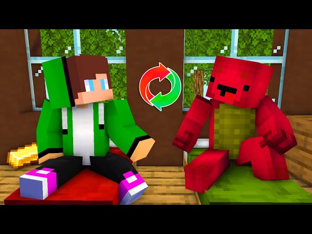 JJ and Mikey Color Swap Exchange - Maizen Minecraft Animation