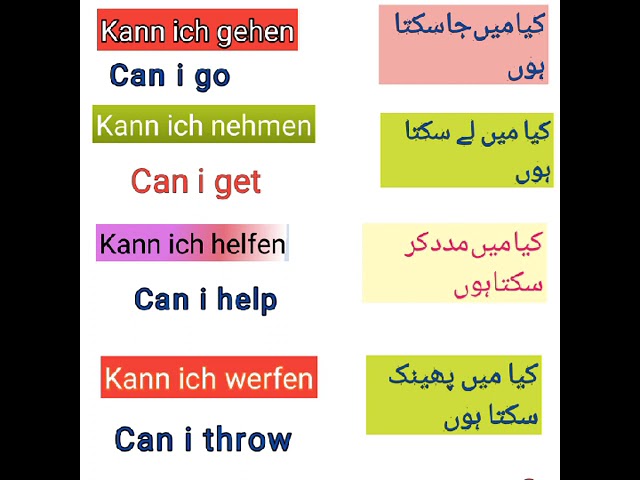 Learn German Interogative Sentences  || جرمن کے سوالیہ جملے 🔥