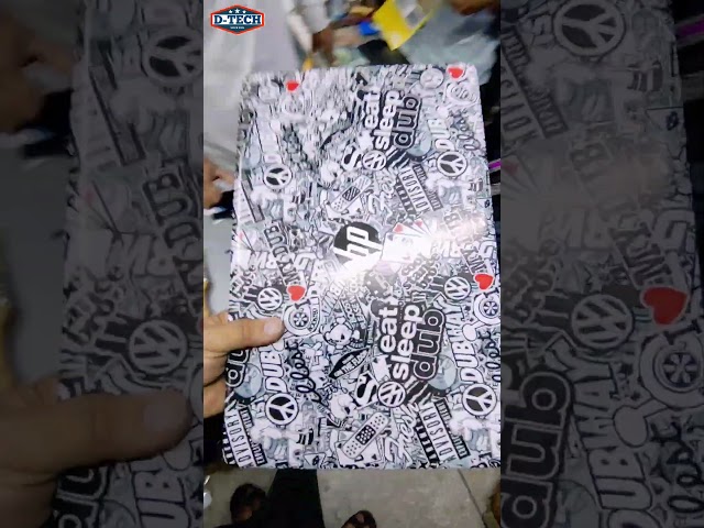 Hp laptop wrap with stickers bomb design vinyl