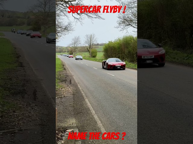 Supercar Flyby - Can you name them all ? #petrolped #supercars #automobile