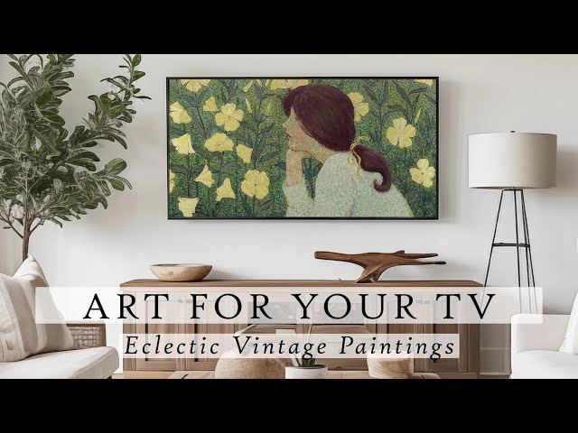 Eclectic Vintage Paintings Art For Your TV | Vintage Art Slideshow For Your TV | TV Art | 4K | 3Hrs