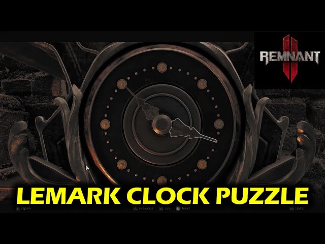 Lemark District Clock Puzzle | Remnant 2